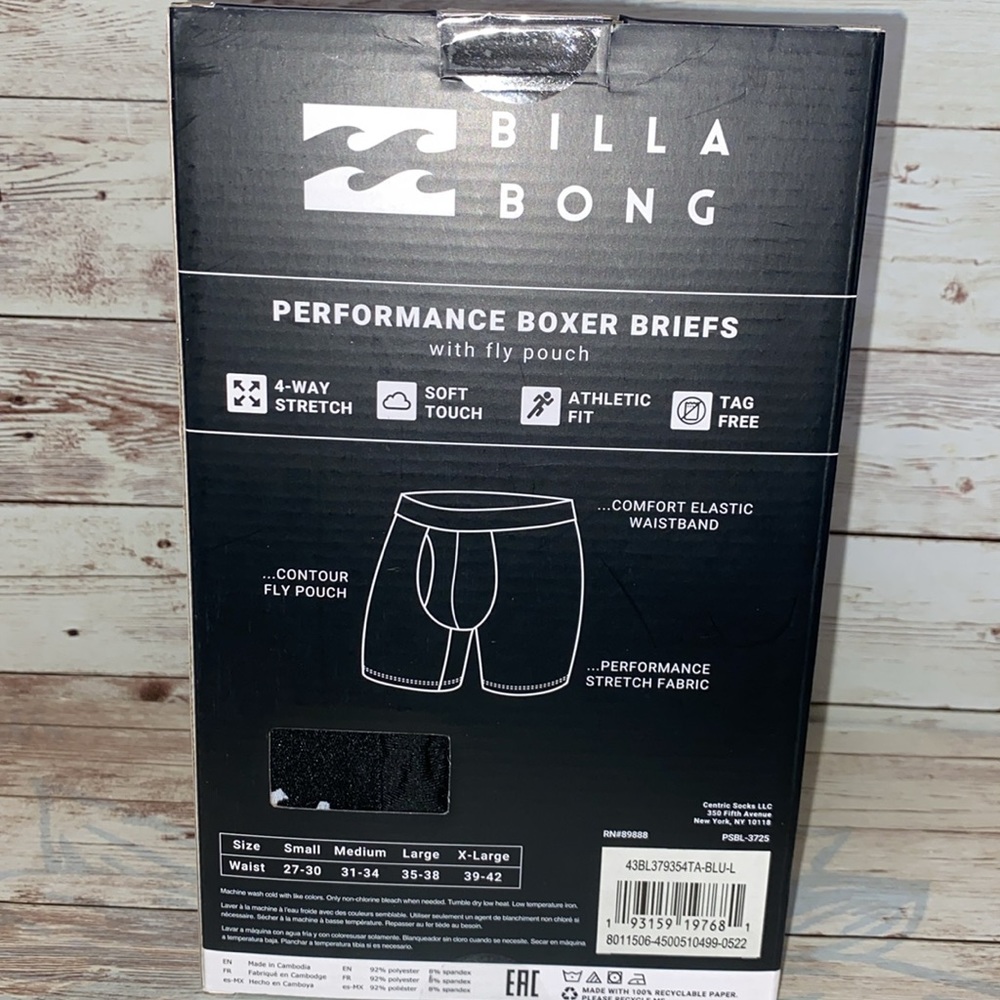Billabong 3 pair performance boxer briefs - Picture 3 of 5